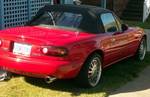 Highlight for Album: Sally's Miata gets new personalized plates.