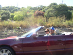 John and Diana look so happy in their new T-Bird!