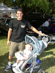 Our newest MPM member Damon. He has a sweet Chevy el Camino , and a sweet new baby.