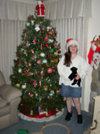 Deanna and the Christmas tree 2004