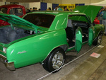 Frank River's chevy gets some attention at the SF Rod and Custom show